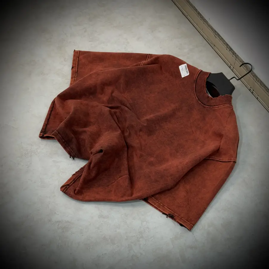 دورس سه نخ پنبه استین سه ربع باکسی - تصویر 4