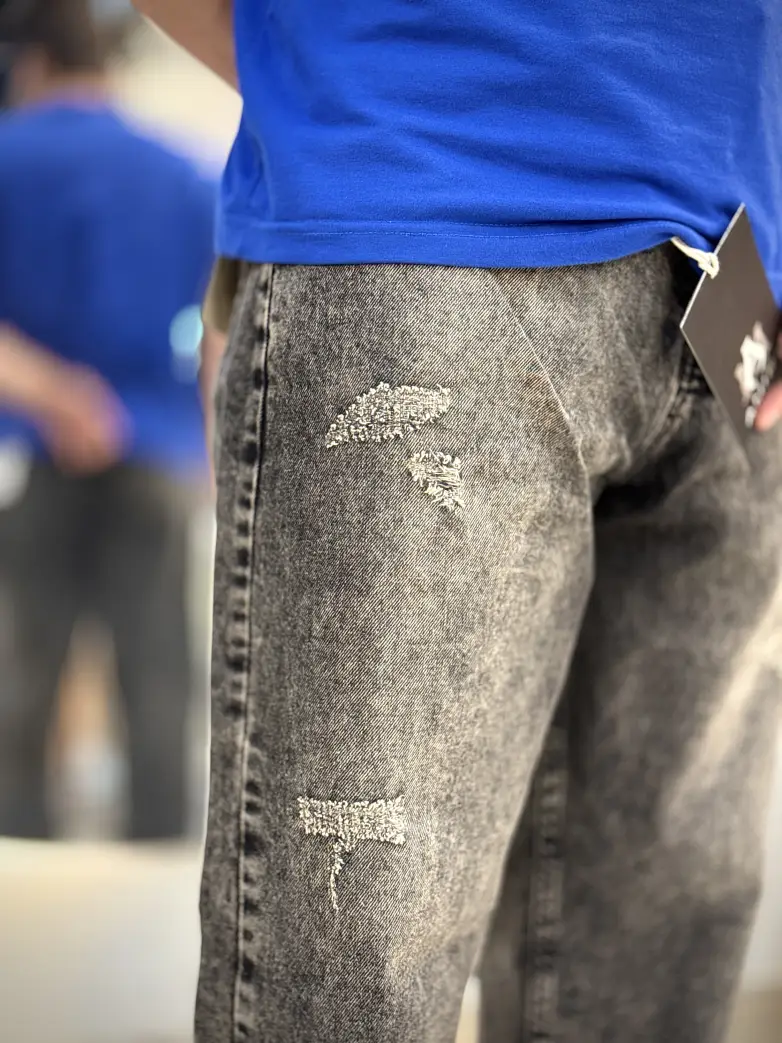 شلوار نیم بگ توسی روشن کد 130 - تصویر 3