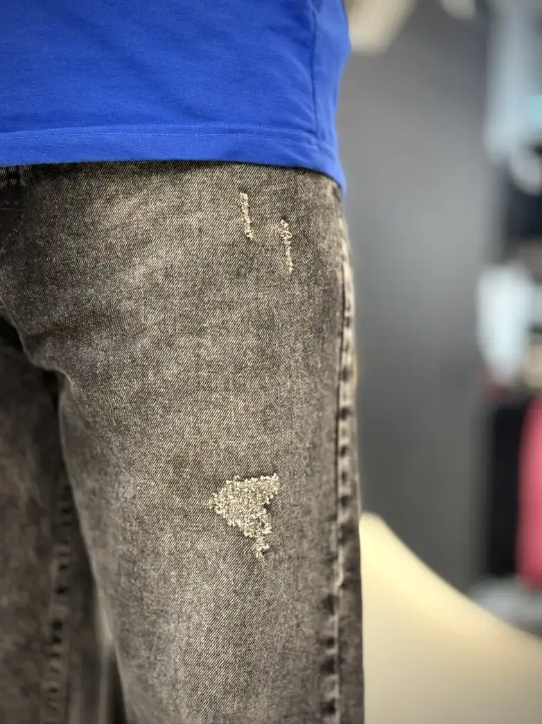 شلوار نیم بگ توسی روشن کد 130 - تصویر 2