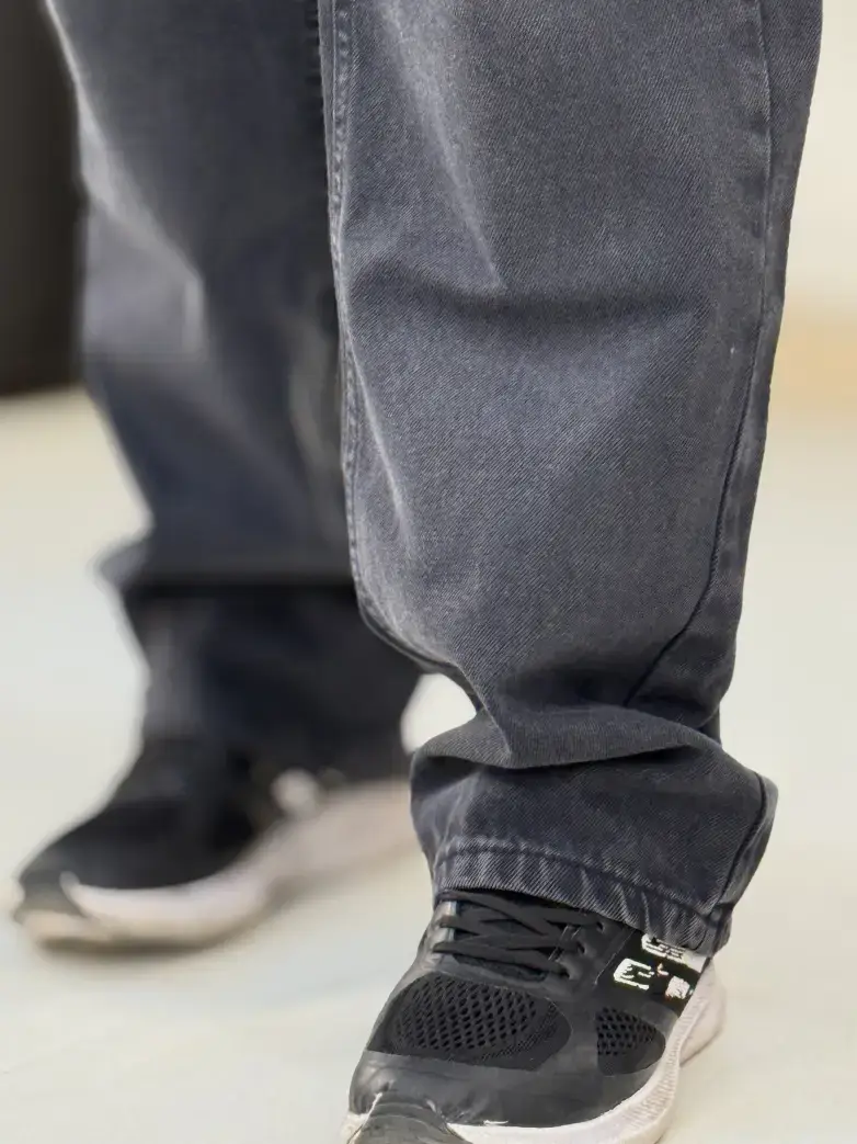 شلوار فول بگ ذغالی کد 115 - تصویر 2