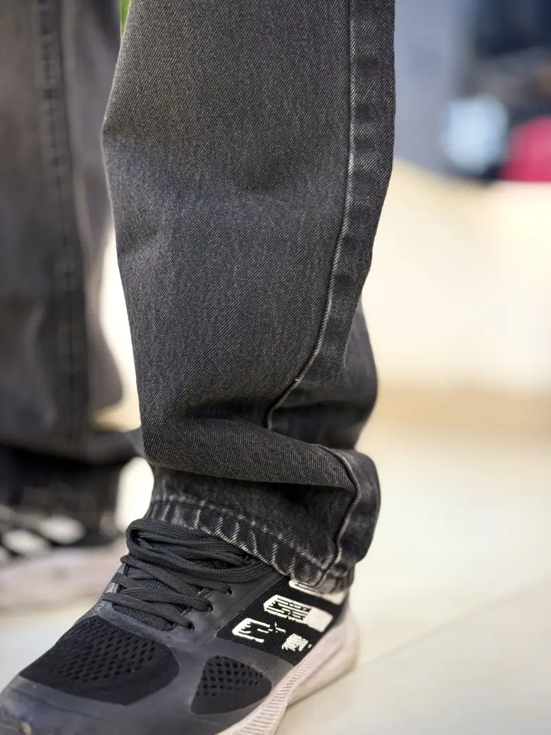 شلوار نیم بگ قهوه ای روشن کد 94 - تصویر 3