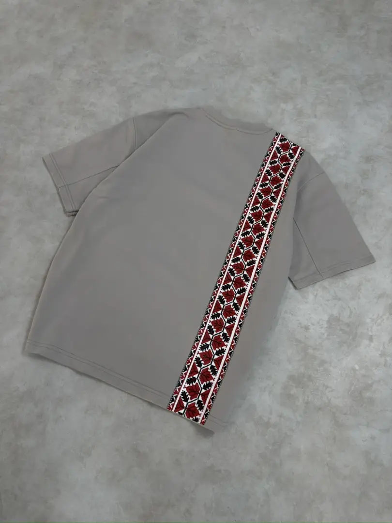 تیشرت باکسی طرح سنتی ترکمن - تصویر 2
