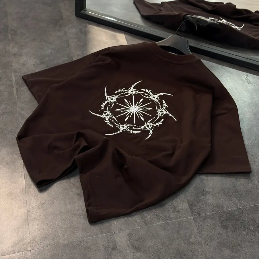 تیشرت باکسی گلدوزی نینجا - تصویر 1