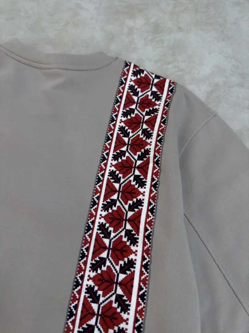 تیشرت باکسی طرح سنتی ترکمن  - تصویر 3